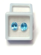 Swiss Blue Topaz Gemstone 7x9 mm oval Cut Blue Topaz Loose Blue Topaz Stone AAA - £20.89 GBP+