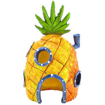 Spongebob Pineapple House Aquarium Ornament - Hand-Painted Resin Decor for Fish - £14.11 GBP