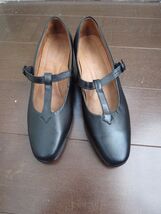 Footthrills Womens T-strap Mary Jane Pumps Heels Shoes Black 9.5 USA Made - $57.42