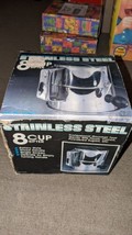 Hi Mark Polished 8Cup Stainless Steel Hand Crank Sifter 64 ounces New 1983 Stock - £29.95 GBP