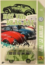 Greenlight VW Bus  Custom &quot;Hot VW Drag Day&quot; Series w/RR - £59.18 GBP