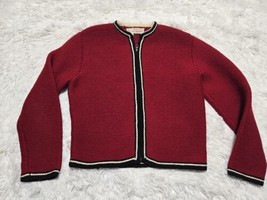 VTG Porath &amp; Magneheim Zip Sweater 100% Wool 1960s Made Germany Knit Rie... - £44.90 GBP