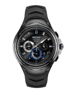 BRAND NEW Seiko SSC745 Black Rubber Strap 45mm Case Chronograph Black Di... - £296.96 GBP