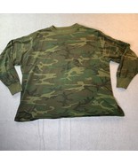 Camo 80s Single Stitch VTG T Shirt Long Sleeve Woodland Hunting Pocket X... - $54.00