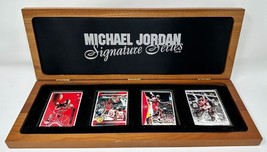 Michael Jordan Auto 1996 Upper Deck Signature Series Porcelain 4 Card Set LE - £4,303.00 GBP