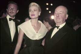 Alfred Hitchcock and Grace Kelly in Rear Window at Premiere with Oleg Cassini 24 - $23.99