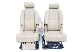 2nd Row Leather Pair Captains Seats OEM 2010 Chevrolet TahoeItem must be sent... - $361.34