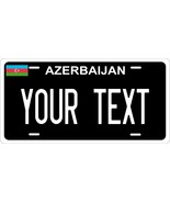 Azerbaijan Black Flag License Plate Custom Auto Bike Motorcycle - $198.81 MXN+