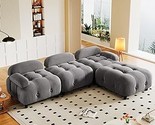 Merax Upholstery Modular Convertible Sectional Sofa, Chenille L-Shaped C... - $1,241.99