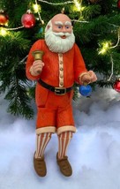 Vintage Hallmark Old Fashioned Santa Claus Christmas Ornament Jointed Arms Legs - $11.89