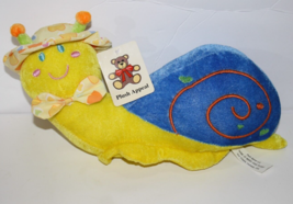 Mardi Gras Plush Appeal Snail 12&quot; Hat Cap Soft Toy Stuffed Animal Worm New Tag - £11.38 GBP