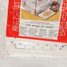 Create Your Own Cross Stitch Quilt &amp; Dust Ruffle Kit Doll Bedroom Furnis... - £30.85 GBP