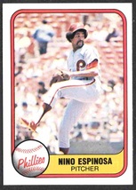 Philadelphia Phillies Nino Espinosa 1981 Fleer Baseball Card #20 nr mt - £0.39 GBP