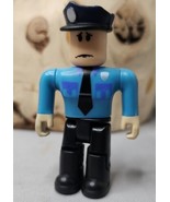 Roblox 3&quot; Action Figure Blue Shirt Jailbreak Museum Heist Scared Cop  - £6.78 GBP