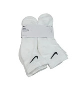 Nike Everyday Cushioned Ankle Socks (6 Pack) Mens 8-12 White NEW SX7669-100 - £21.62 GBP