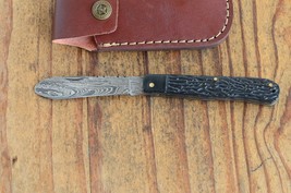 damascus custom made folding pocket knife From The Eagle Collection 4772 - £15.56 GBP