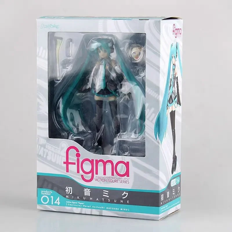 15cm Hatsune Miku Anime Figure Figma 014 Standing Posture Manga Statue Pvc - £20.09 GBP