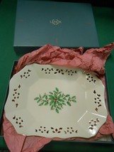 NIB-Beautiful LENOX Christmas TRAY....9&quot; x 6.5&quot; - £11.36 GBP