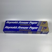 Vintage Reynolds Freezer Paper Plastic Coated NOS 75 Sq Ft 1992 90s - $25.13