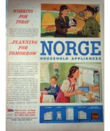 Norge Household Appliances WWII Advertising Print Ad Art 1940s  - $17.82 CAD