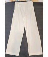 Misook Pants Womens XL Ivory Acrylic Knit Wide Leg High Rise Workwear Ca... - $88.12 CAD