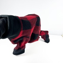 Small Dog Thick Fleece Pajamas Red Plaid Holiday Everyday NEW - £15.63 GBP