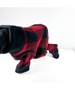 Small Dog Thick Fleece Pajamas Red Plaid Holiday Everyday NEW - £15.56 GBP