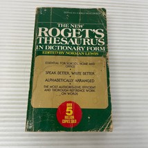 The New Roget&#39;s Thesaurus In Dictionary Form Reference Paperback by Norman Lewis - £9.54 GBP
