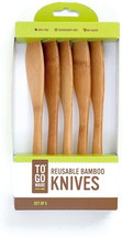 To Go Ware Reusable Bamboo Knives | Camping Utensils | Eco Friendly (Pac... - £8.93 GBP
