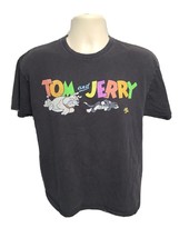 Tom and Jerry Adult Large Faded Gray TShirt - £11.83 GBP