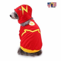 Flash Pattern Dog Cat Pet Costume Dress Clothes Outfit Vest Halloween Co... - £8.84 GBP+