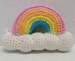 Zubels Rainbow Knit Baby Rattle 2016 Plush Bamboo Yarn - $9.00