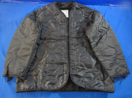 New M-65 Military Field Jacket Parka Liner Quilted Insulated Black Medium - £29.34 GBP