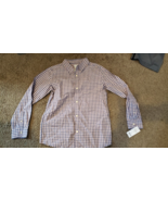 Nwt Charretiers Bouton Manches Longues Robe Chemise Pâque Pastel Carreau... - $451.12 MXN