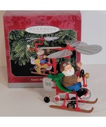 Santa&#39;s Flying Machine 1998 Looks Like Santa&#39;s Taken A Flight Hallmark O... - £9.84 GBP