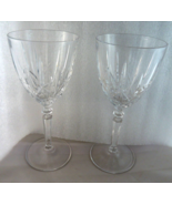 Oneida Orchestra Blown Cut Crystal Wine Water Goblets Glasses Vintage se... - $45.61 CAD