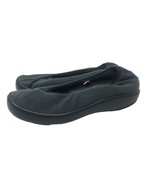 Terrasoles Womens  Black Fleece Casual Flat Slip On Warm Cozy Shoes Size 7 - £39.32 GBP