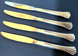 4 Onieda Distinction Deluxe HH Spring Glen Bread Butter/Dinner Knives EUC - $27.23