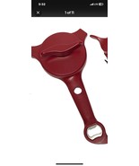 Kuhn Rikon 5-in-1 Multi Purpose Jar &amp; Bottle Opener QVC K51429 BERRY - $362.32 MXN