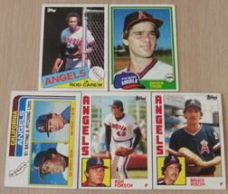 Topps 1985 Rod Carew and 4 plus  Angels Baseball cards set # 51 - £0.92 GBP