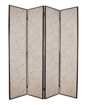 80 X 84 Beige Wood & Fabric  Screen - $2,626.47 CAD