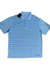 New W/ Tag Nike Golf Dri-fit Light Blue Stripe Polo Shirt Size Men’s Size XL - £37.36 GBP