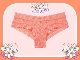 Xs S M L Xl Xxl Orange All Crochet Lace The Lacie Victorias Secret Cheeky Panty - £9.99 GBP