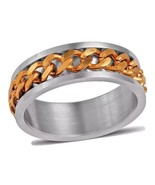 RING Spinner with chain Stainless Steel SIZE 12 NEW - $302.61 MXN