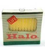 Vintage NOS Sealed HALO Dripless Birthday Candles 24-Pack 2&quot; Twisted - £4.87 GBP