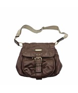 Michael Kors Brown Pebbled Leather Crossbody Bag Satchel Purse Handbag - $824.25 MXN