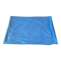 Vintage Dark Blue Color Nylon Lingerie Stertch Fabric  2+ Yards Nightgow... - $21.49