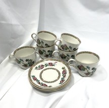Antique Maddock Sons Asian Indian Tree Pattern Demitasse Tea Cups 6, Saucers 3 - £31.29 GBP