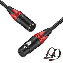 2Pack Xlr Cable, 3Ft-2 Pack Microphone Cable Male To Female Balanced 3 Pin - $31.40