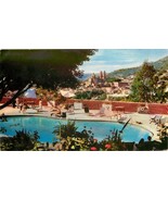 Hotel Borda Swimming Pool Taxco Used Stamp People Chrome Mexico Postcard... - $6.93